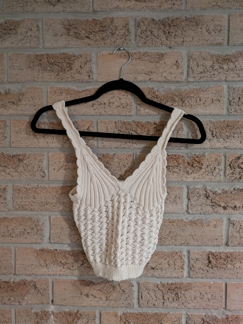 H&M Cream Knit Camisole Tank